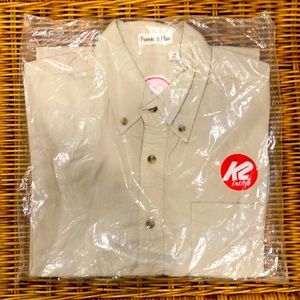 K2 Skates Oxford long sleeve Button Down NEW!